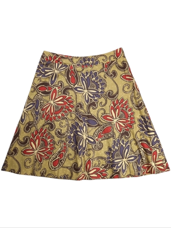 Willi Smith Dresses & Skirts - Willi Smith Floral Paisley Cotton Skirt SZ 10